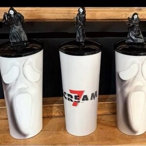 Scream 7 Set of 3 Cups W/Toppers AMC